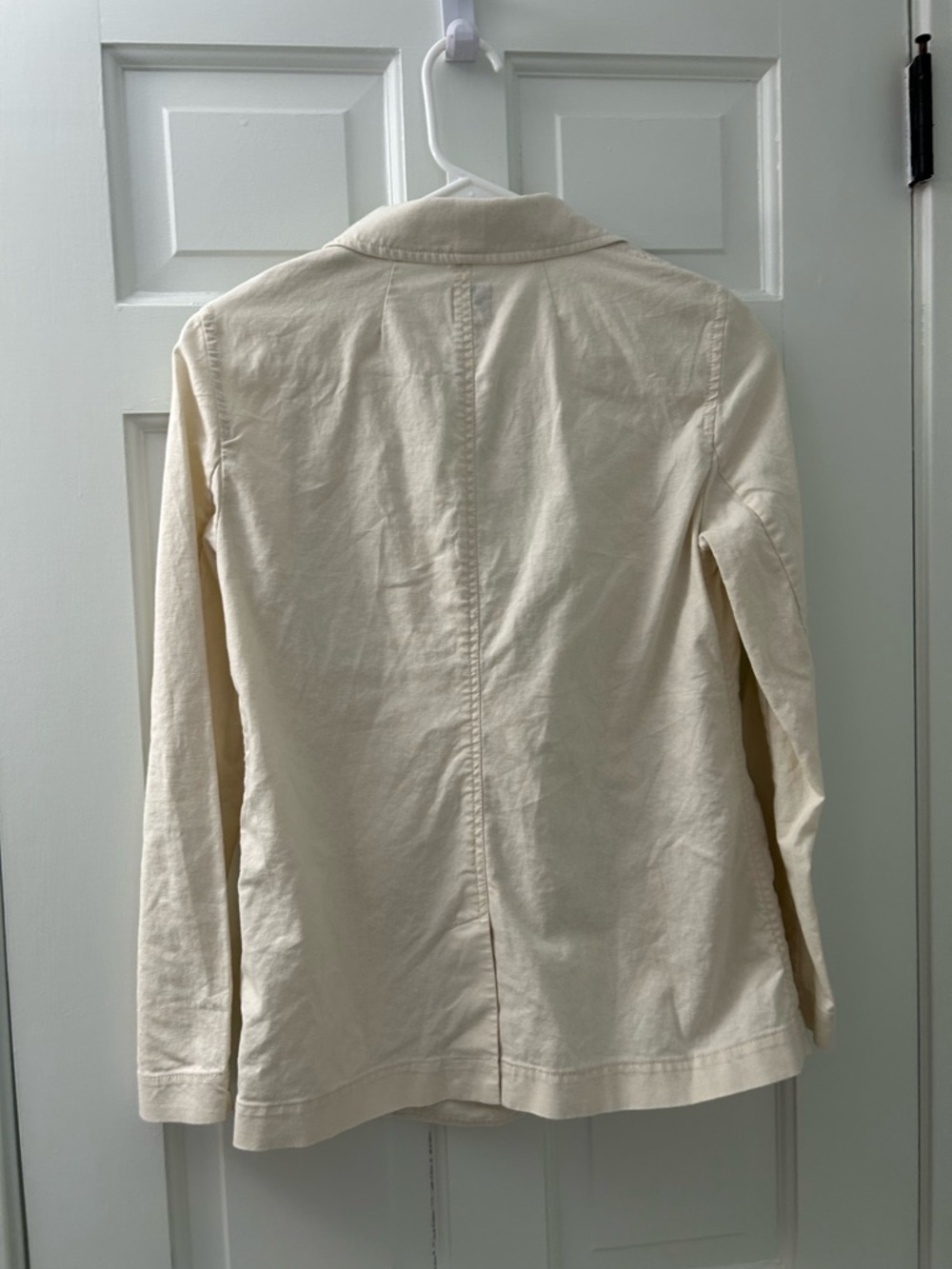 J. Crew Cream Single-Button Linen Blazer - Picture 2 of 2